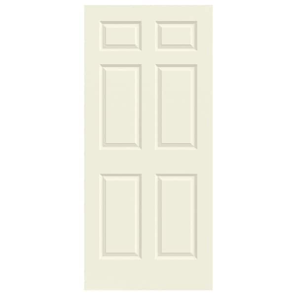 JELD-WEN 36 in. x 80 in. Colonist Vanilla Painted Smooth Solid Core Molded Composite MDF Interior Door Slab