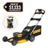 DEWALT 2x20V MAX 21 in. Cordless Battery Powered Push Lawn Mower Kit with (2) 10 Ah Batteries and Chargers DCMWP234U2
