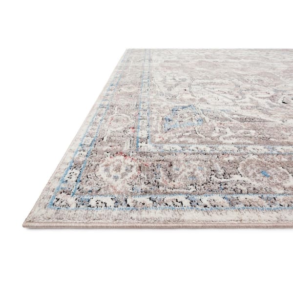 Dante Ivory/Stone 9 ft. 6 in. x 13 ft. 3 in. Bohemian Runner Rug