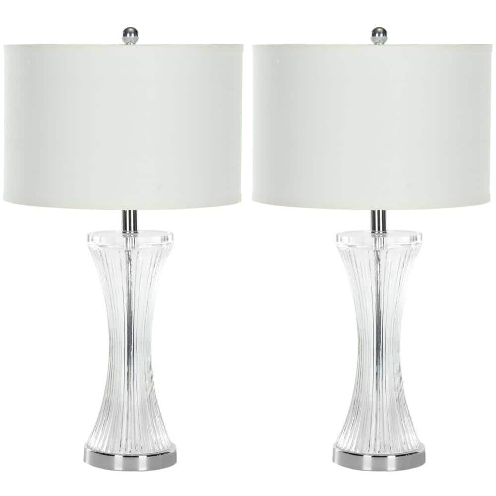 Glassl Hourglass Pillar Table Lamp, Wayfair Clear Glass Table Lamps