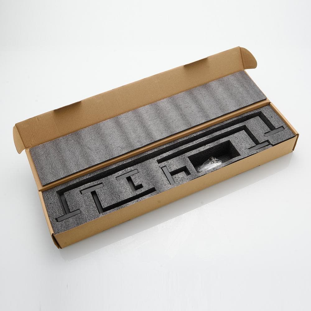 Matte Black Stainless Steel 5-Piece Bathroom Hardware Set