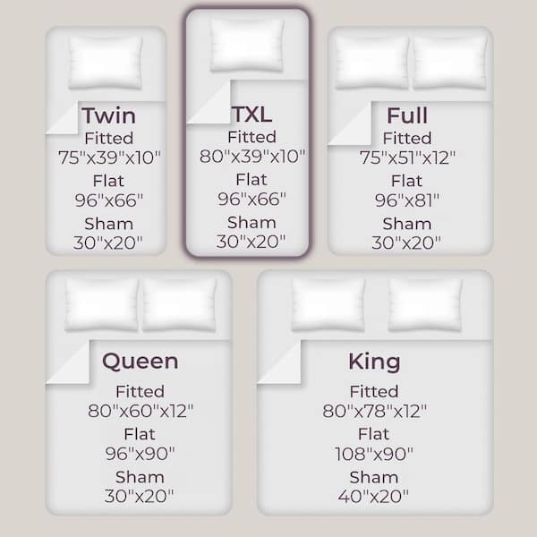 Lavish Home Series 1200 4 Piece Queen Sheet Set