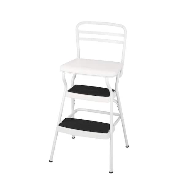 Cosco 225 lb. White Not Rated Chair/Step Stool 11130WHTE - The Home Depot