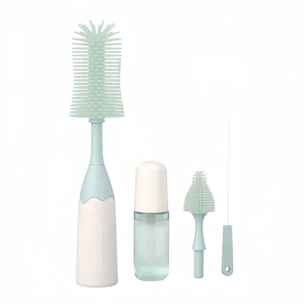 Bottle Brush Kit for Baby Bottle Cleaner, Baby Bottle, Breast Pumps, Nipples and More, Green (1-Pack)
