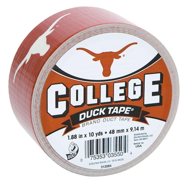 Duck College 1-7/8 in. x 30 ft. University of Texas Duct Tape