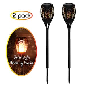 Outdoor Garden Solar Torch Lights Stake (Set of 2)