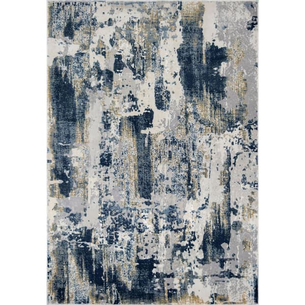 Rugs America CosmoLiving By Cosmopolitan Sapphire Blue 2 X 4ft. Indoor Area Rug