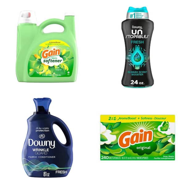 Aroma Boost, Unstoppables, Wrinkle Guard, Dryer Sheets Bundle