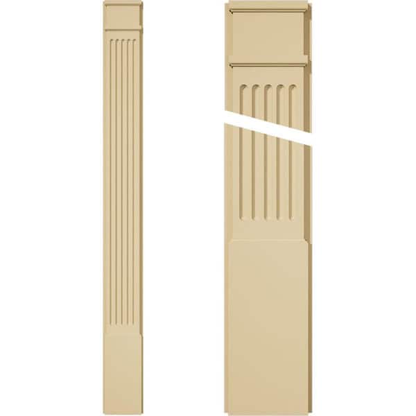 Ekena Millwork 2 in. D x 8 in. W x 82 in. L Primed Polyurethane Pilaster 1- Pack