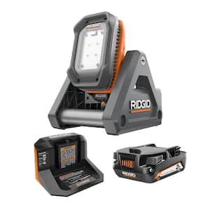 18V Cordless Flood Light Kit with Detachable Light with 2.0 Ah Lithium-Ion Battery and Charger