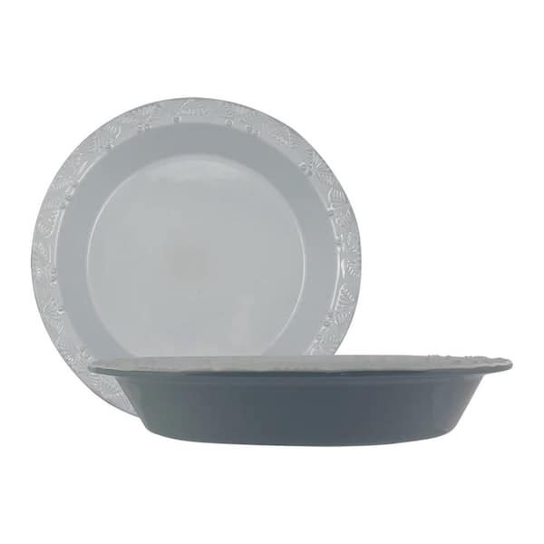 Taste of Home 9 X 1.5 in. Stoneware Ceramic Pie Plate 2-Pack