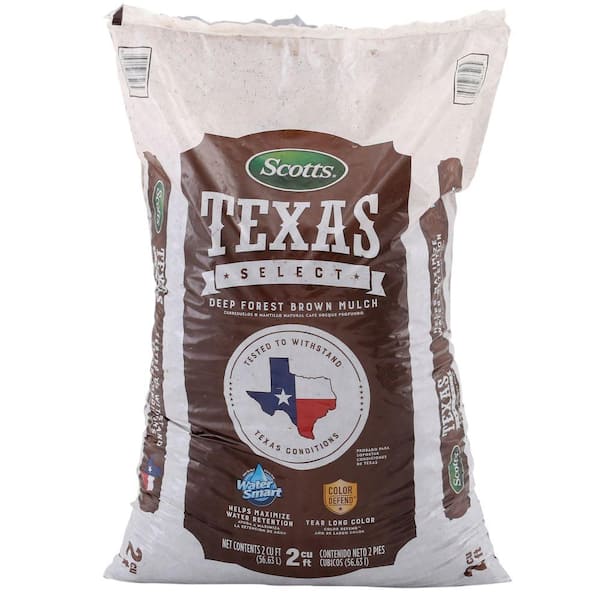 Scotts Texas Select 2 cu. ft. Deep Forest Brown Mulch 88652600 The
