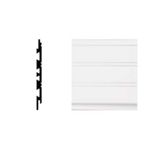 2352 3/8 in. x 5-1/2 in. x 8 ft. PVC Composite White Planking Moudling