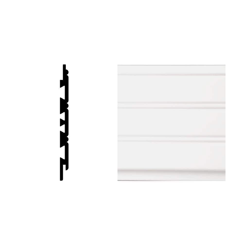 2352 32/81 in. x 5 14/23 in. x 96 in. Primed PVC Composite Panel Moulding (
