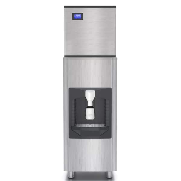 22.2in. 550 lbs./24H Full-Size Cube Commercial Freestanding Auto-Dispensing Ice Maker w/220 lbs. Storage,Stainless Steel