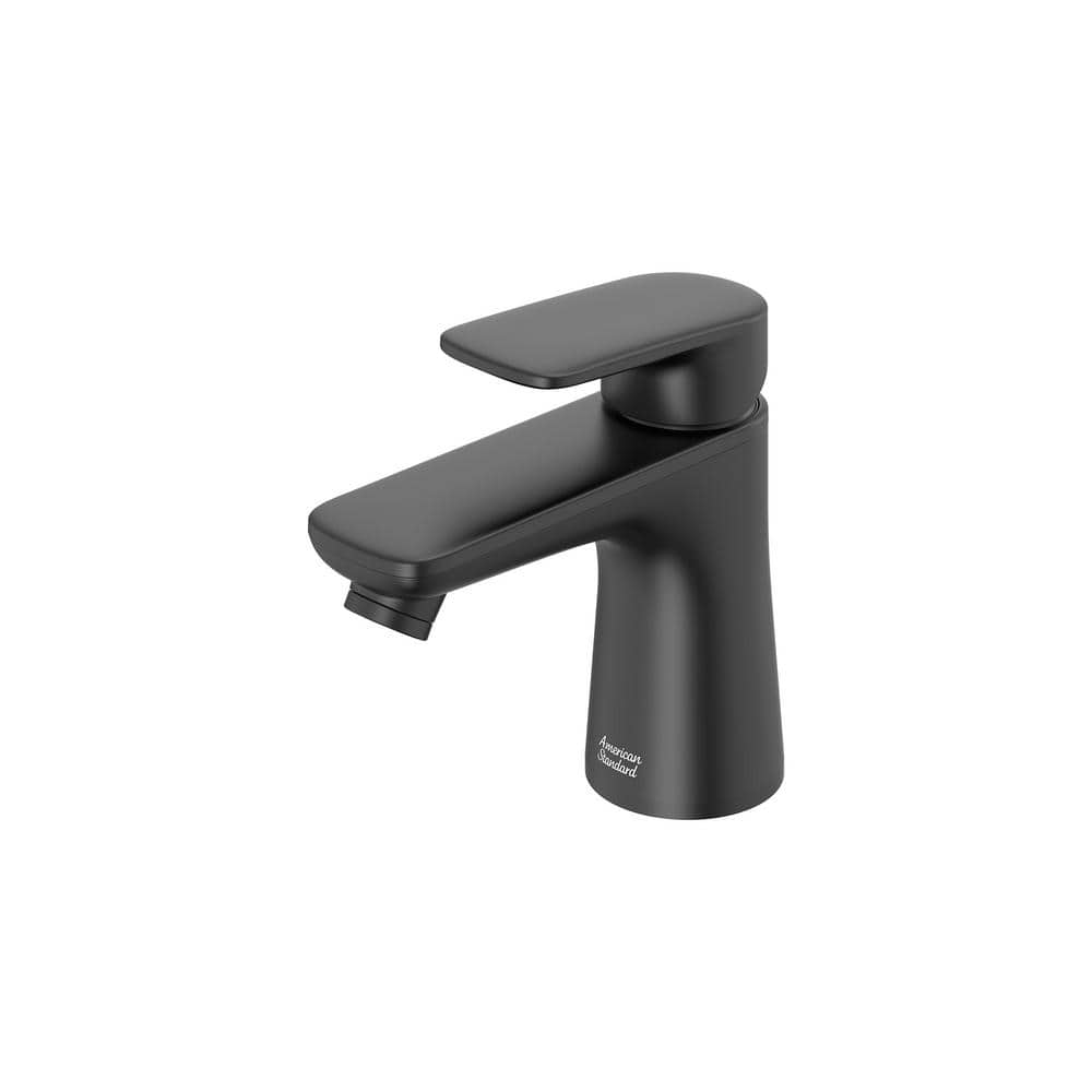 Petite Matte Black Metal Single-Handle Bathroom Faucet