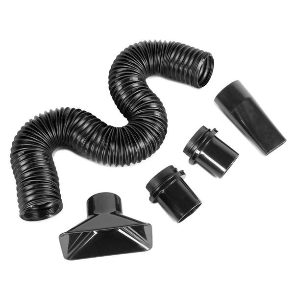 10 Ft Dust Collection Hose Kit With 5 Adapters - Woodworking Power Tool Vacuum Hose For Shop Vacuums