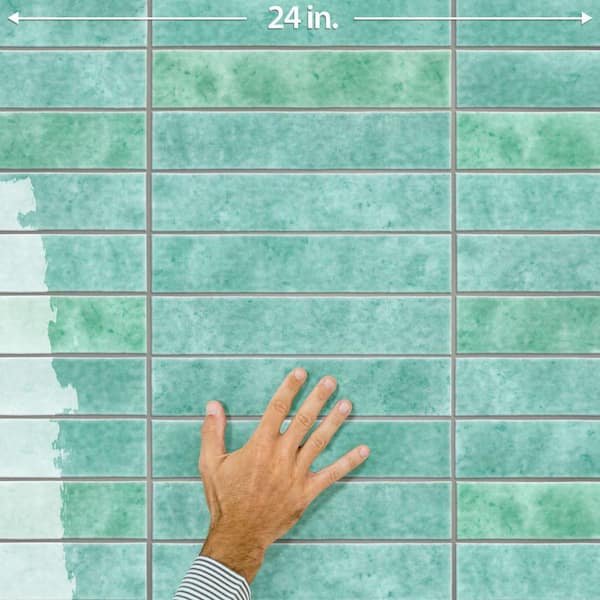 Merola Tile Menorca Aqua 3 in. x 13 in. Ceramic Wall Tile (6.44 sq