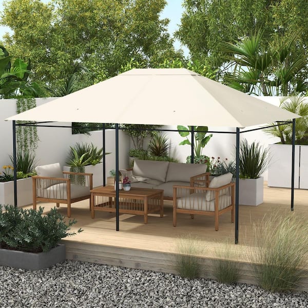 Outsunny 10 ft. x 13 ft. Gazebo Canopy Replacement, Patio