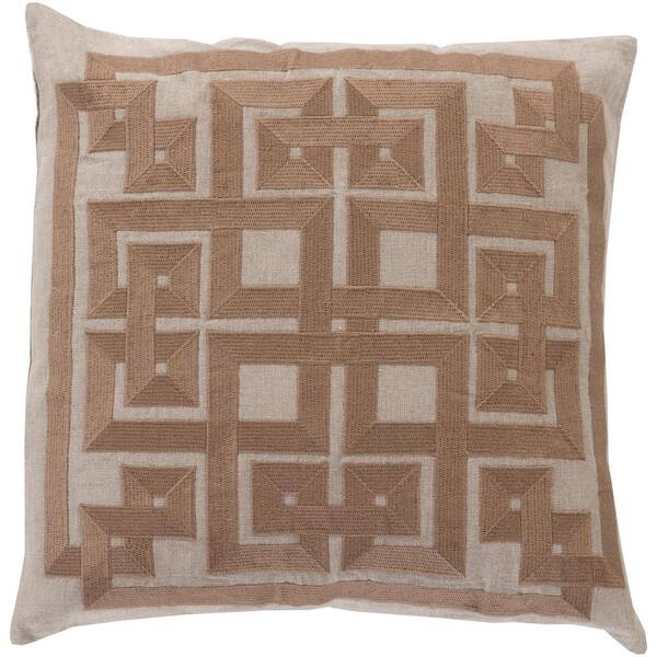 Artistic Weavers Chieti Grey Geometric Polyester 20 in. x 20 in. Throw Pillow