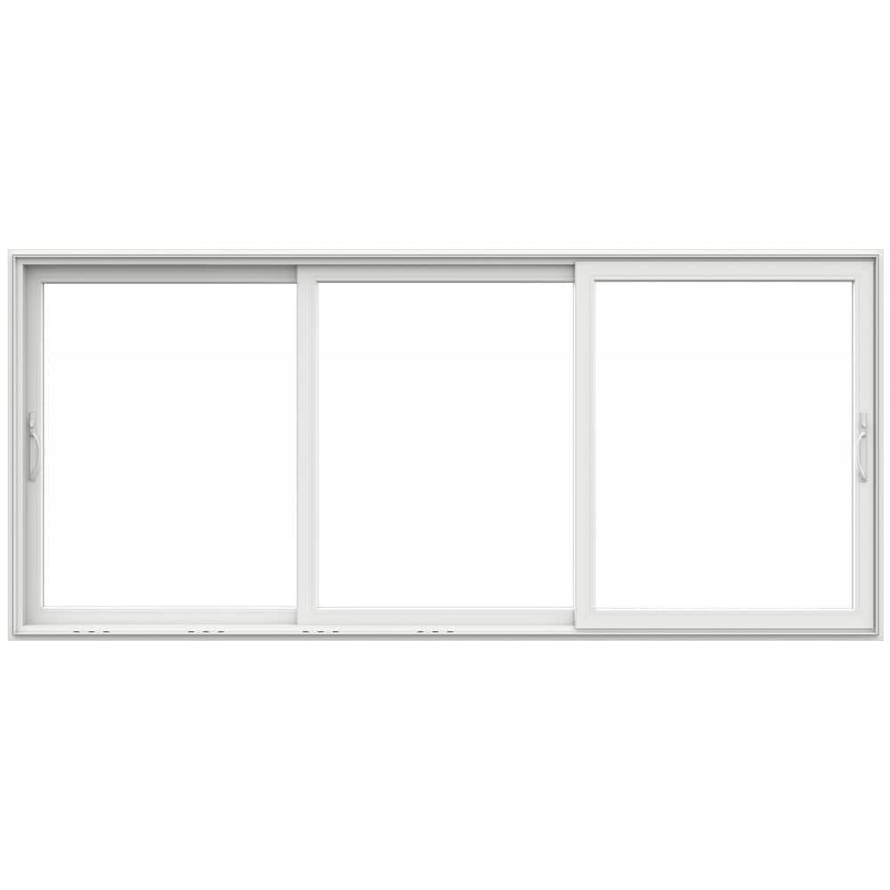 Jeld-Wen V4500 Multi-Slide 177 In. X 80 In. Universal Handing Low-E White  Vinyl 3-Panel Prehung Patio Door Thdjw247600133 - The Home Depot