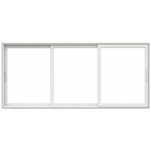 V4500 Multi-Slide 177 in. x 80 in. Universal Handing Low-E White Vinyl 3-Panel Prehung Patio Door