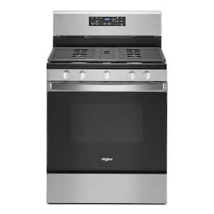 5.0 cu. ft. Gas Range with Self Cleaning and Center Oval Burner in Stainless Steel