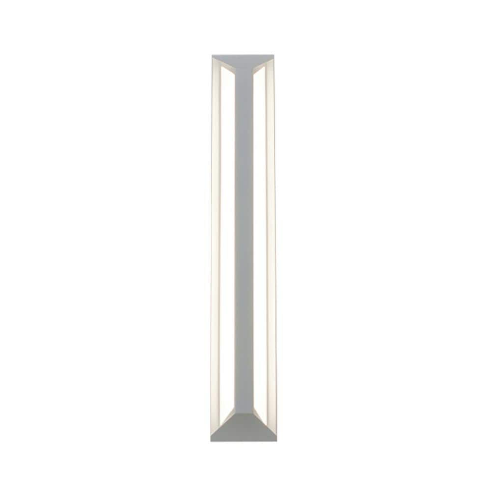 AFX Fulton 23-Watt 24 in. White Integrated LED Wall Mount Sconce ...