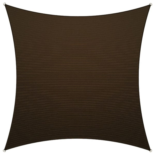 AMGO 10 ft. x 10 ft. Brown Square Sail Square-10-Brown - The Home Depot