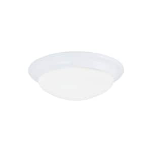 Nash 1-Light White Flush Mount with LED Bulb