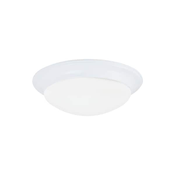 Generation Lighting Nash 3-Light White Flush Mount with LED Bulbs