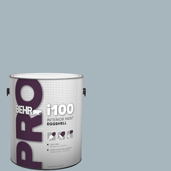 BEHR PRO 1 gal. #N480-3 Shadow Blue Eggshell Interior Paint