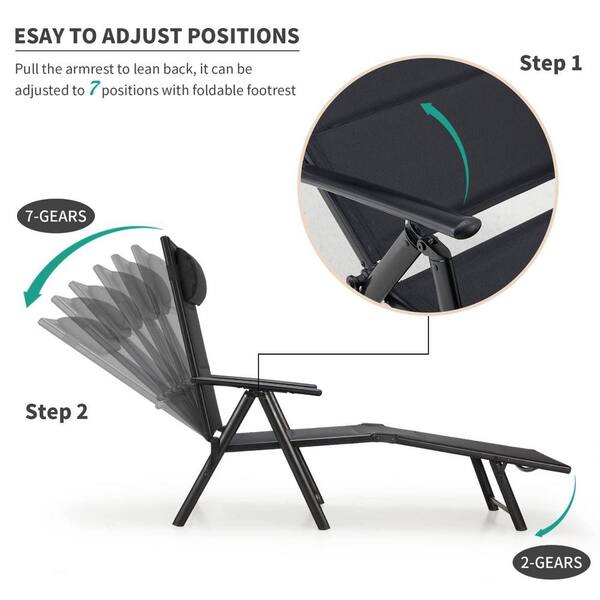 Esright outdoor discount chaise lounge chair