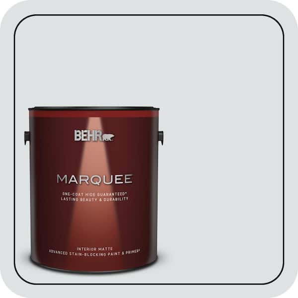 BEHR MARQUEE 1 gal. #MQ3-27 Etched Glass One-Coat Hide Matte Interior Paint & Primer