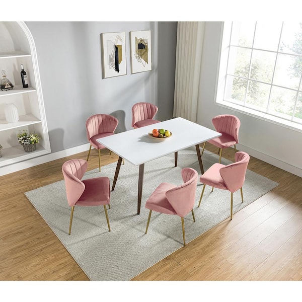 ☆CRES／クレス☆ZENON／ゼノン☆ダイニングチェア☆2脚セット☆ピンク