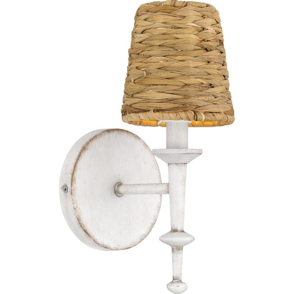 Flannery 1 Light Antique White Wall Sconce