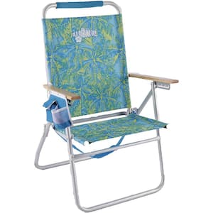 Fiji Easy Sit and Stand 5 Position Aluminum 300 lbs. Weight Capacity Tall Back 14 in. Off Ground Beach Chair