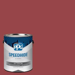1 gal. PPG13-10 Candy Apple Satin Exterior Paint
