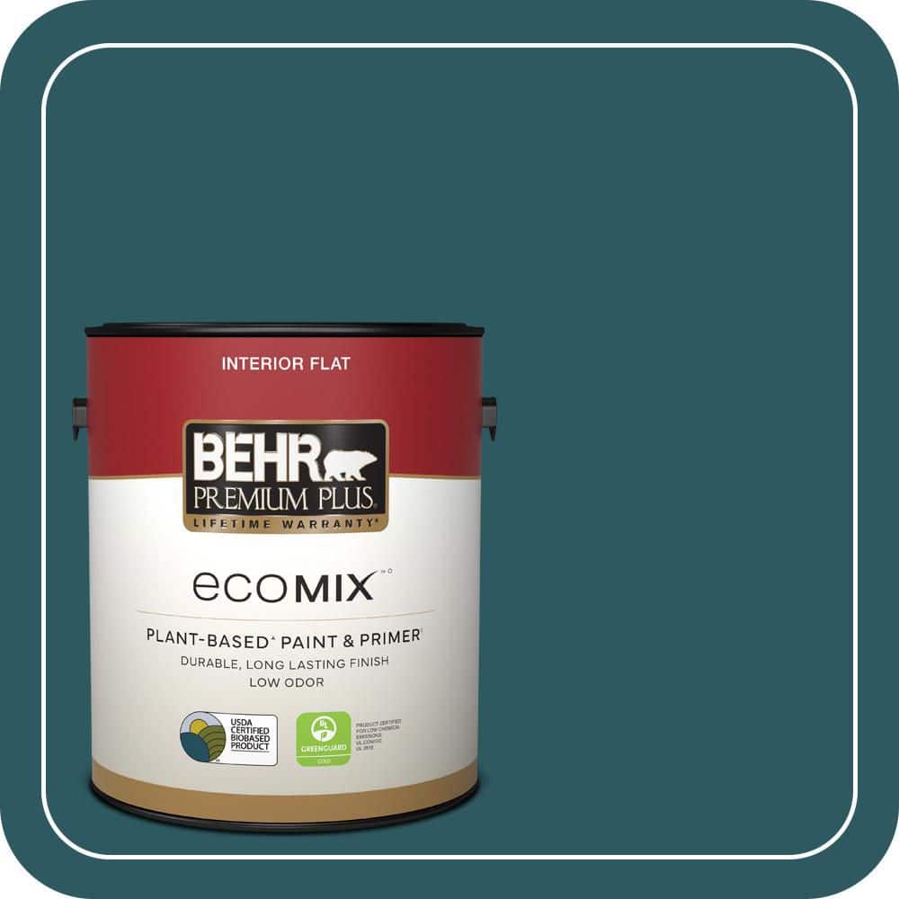 1 gal. #QE-47 Petro Blue Flat EcoMix Plant-Based Interior Paint & Primer price history on PriceWatchPro