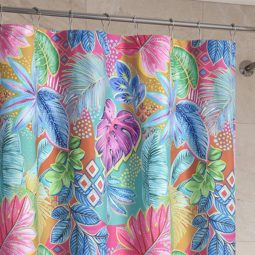 Hanalei Tropical Foliage Fabric Shower Curtain, 72" x 72"