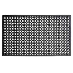 True Step Open Circle Rubber 36 in. x 60 in. Door Mat