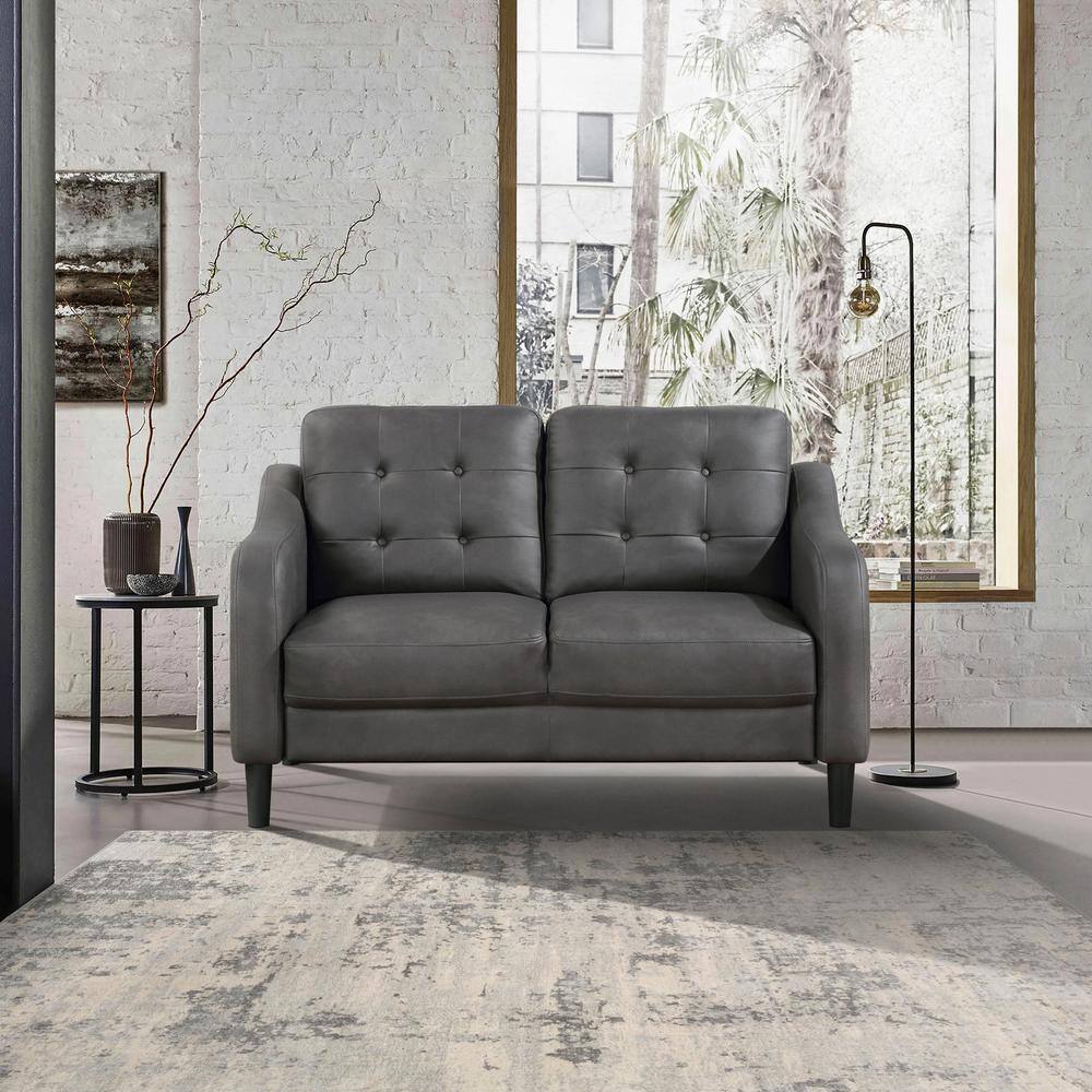 Wallstone 77 in. W Slope Arm Microfiber Rectangle 2-Piece Living Room Sofa 