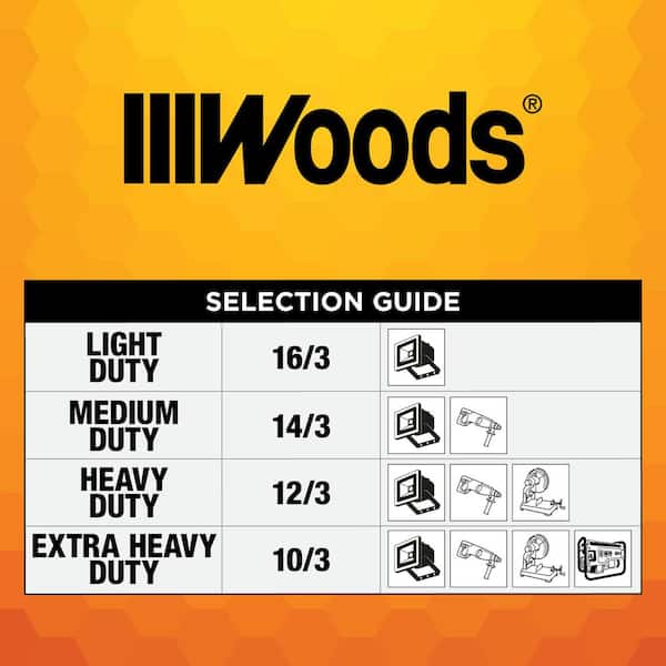 25 ft. 16/3 Indoor Medium-Duty Extension Cord