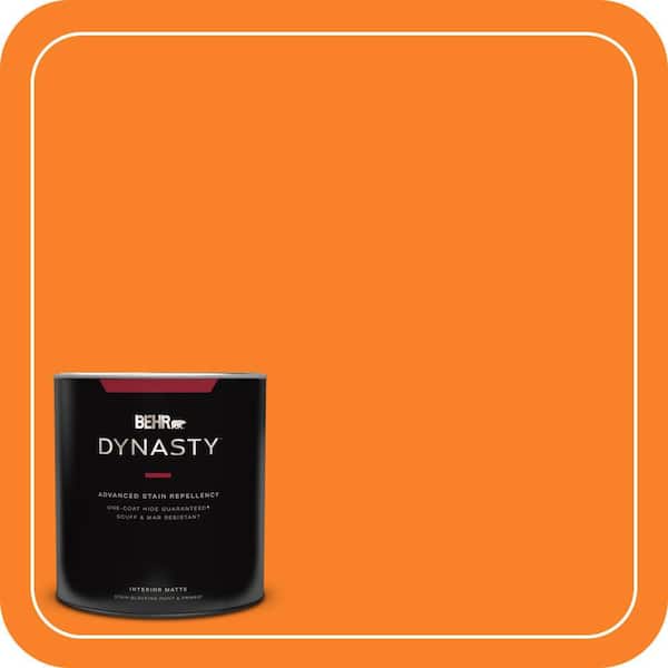 1 qt. #S-G-270 Summer Citrus Matte Interior Stain-Blocking Paint and Primer