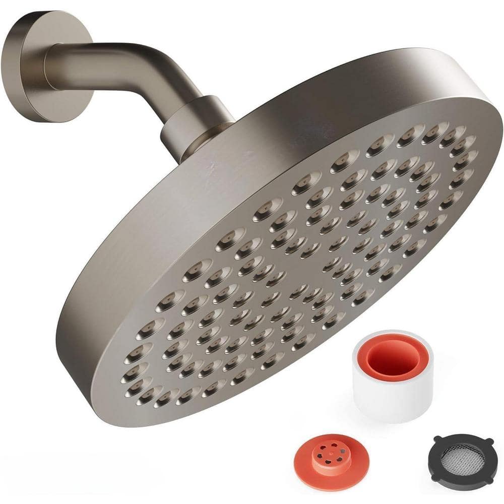 Rainfall Shower Head 1-Spray Patterns with 1.8 GPM 6 in., Ceiling Mount Rai