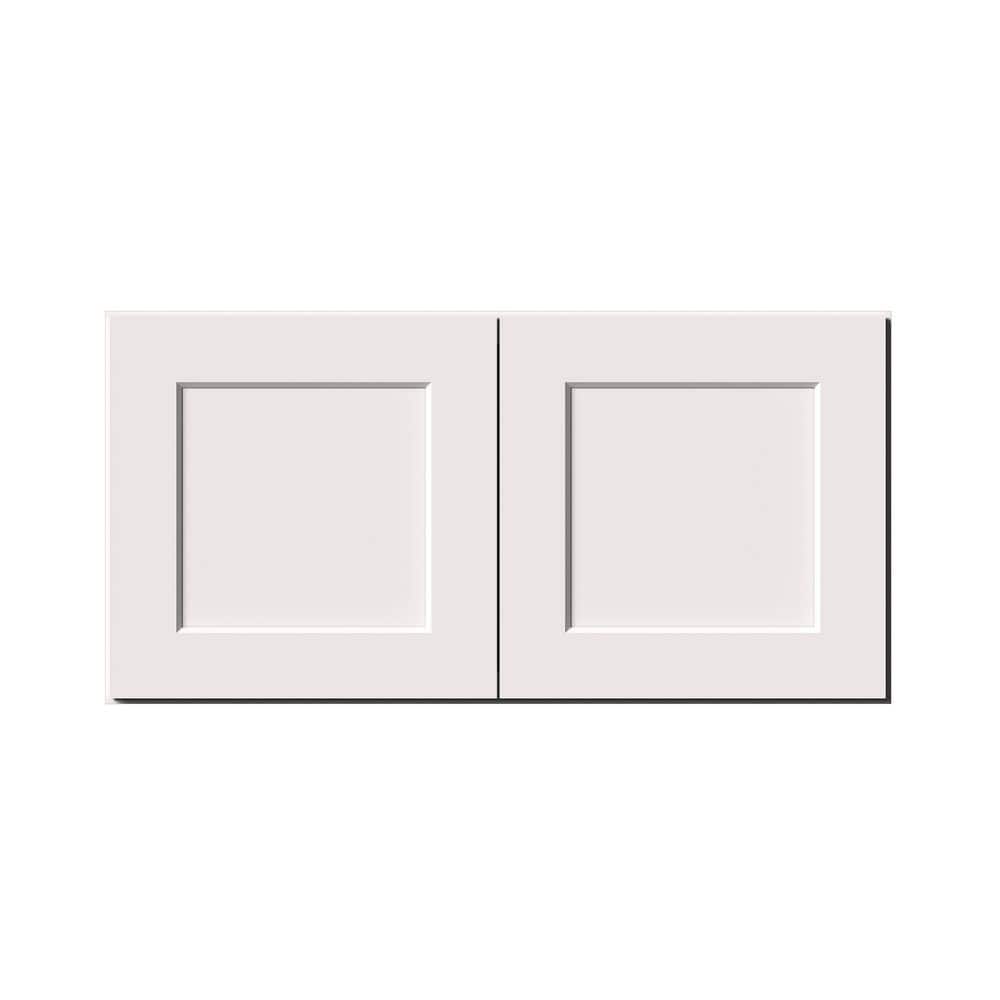 36 in. W x 12 in. D x 18 in. H Ready to Assemble Solid Wood Shaker Short Wall Kitchen Cabinet in White With Double Doors price history on PriceWatchPro