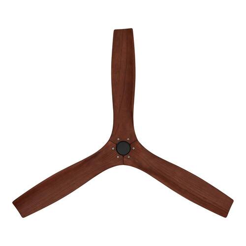 Sofia Hugger 52 in. Indoor/Covered Outdoor Matte Black DC Motor Ceiling Fan with Solid Wood Blades and Remote Included Ceiling Fans