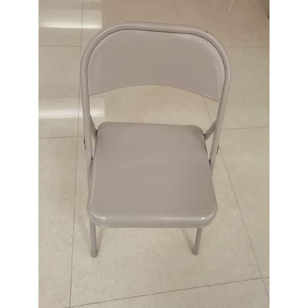 Steel Folding Chair-Beige