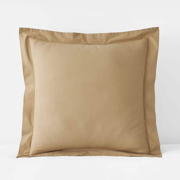 Company Cotton Garment Wash Wheat Cotton Percale Euro Sham