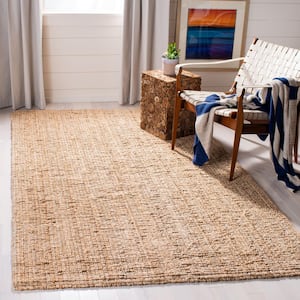 Natural Fiber Beige Doormat 3 ft. x 3 ft. Solid Color Gradient Square Area Rug